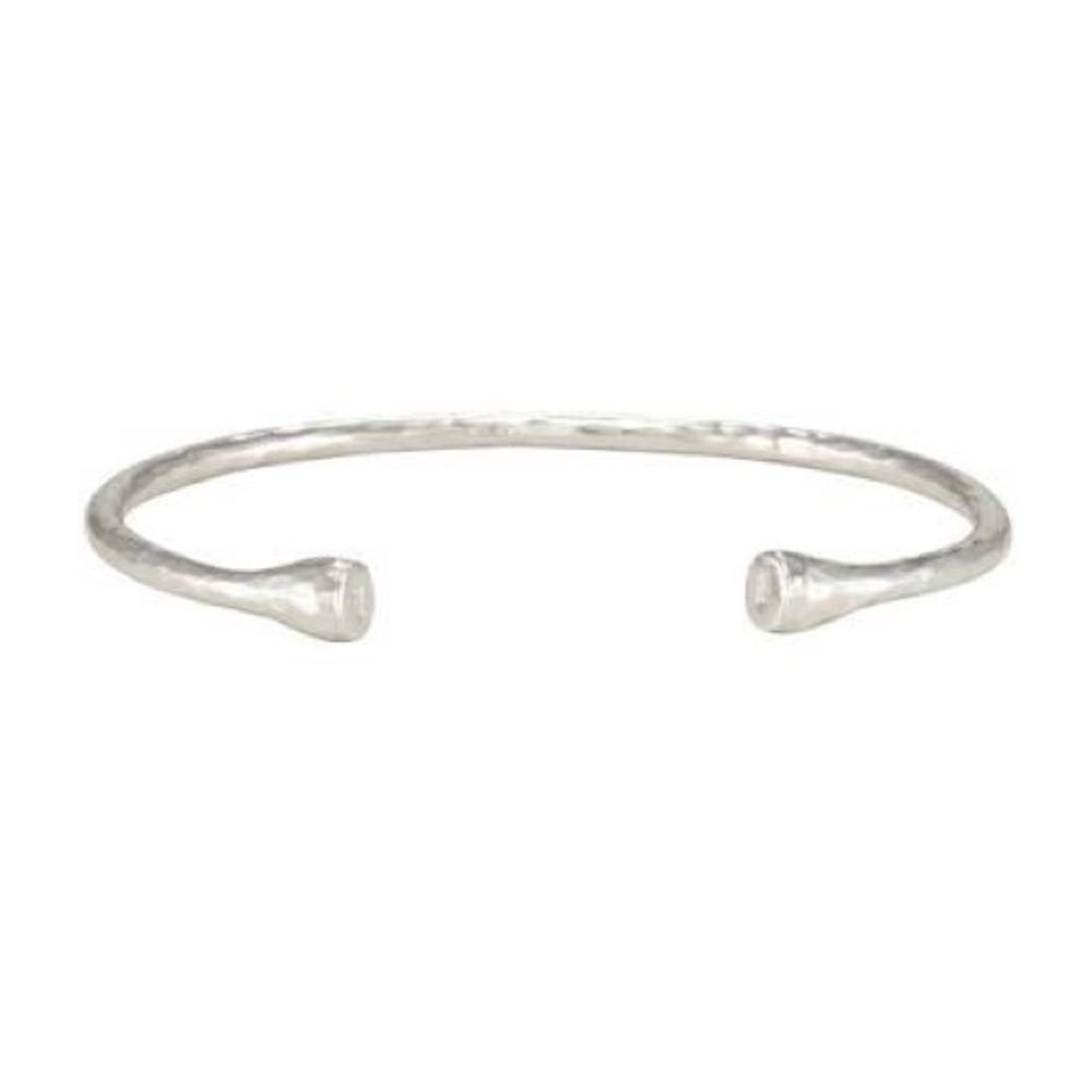 (2) Melinda Maria Silver Nailhead Cuff